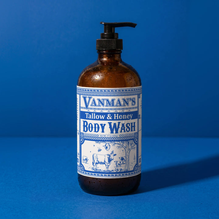 *New* VanMan's Tallow & Honey Body Wash - 16 oz