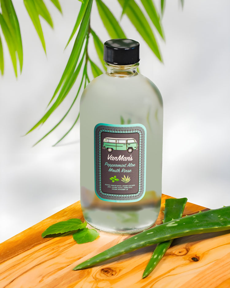 All Natural Peppermint Aloe Mouth Wash - VanMan