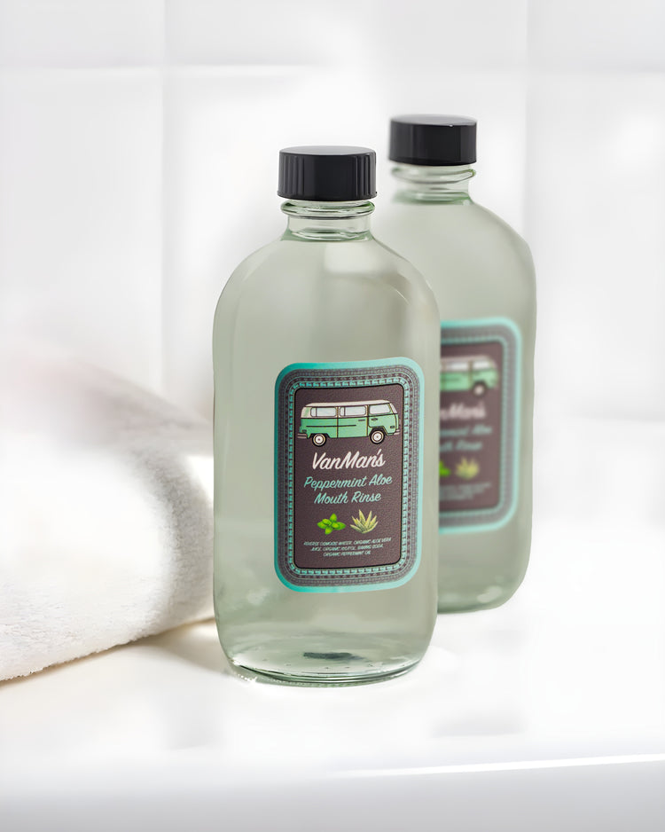 All Natural Peppermint Aloe Mouth Wash - VanMan