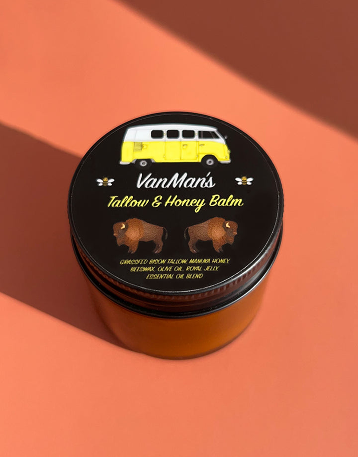 VanMan's Bison Tallow & Honey Face Balm - 2 oz