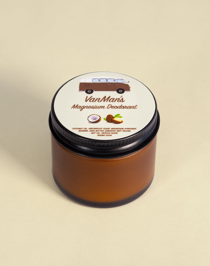 Coconut Magnesium Deodorant 2 oz - No Scent - Jar