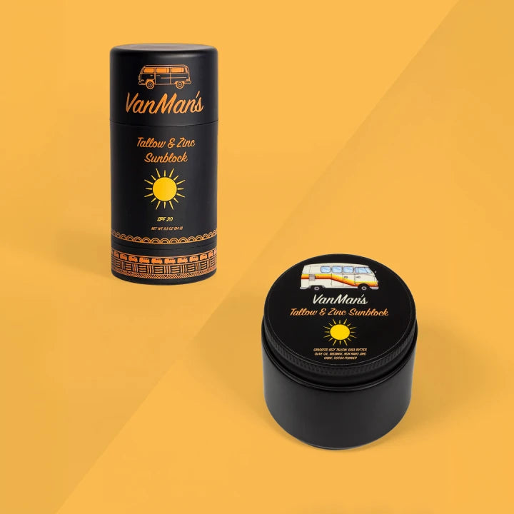 VanMan’s Tallow & Zinc SunBlock - 2 oz